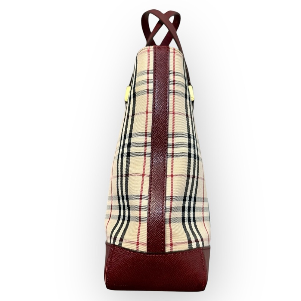 BURBERRY Nova Check Tote Handbag - Picture 10 of 16